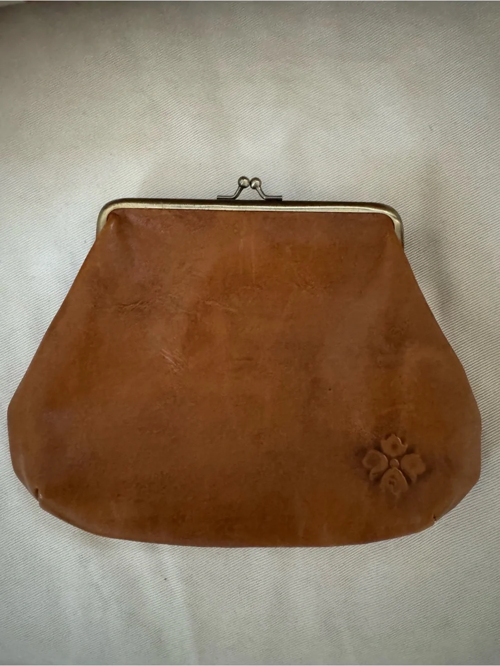 Patricia Nash Leather Kiss Lock Clutch